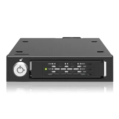 Rack ICY DOCK MB601V5K-B PCIe 5.0 U.2/U.3 NVMe MCIO 4i extern 3,5 Zoll