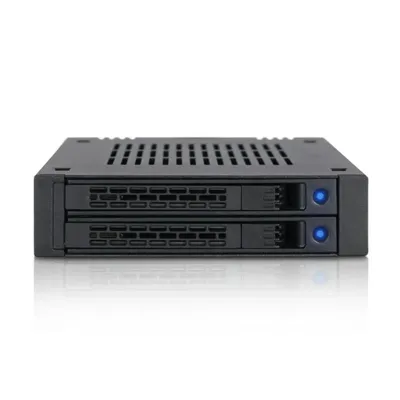 Panelzubehör ICY DOCK MB742SP-B Schwarz Hot-Swap 2,5"/3,5" SAS/SATA LED