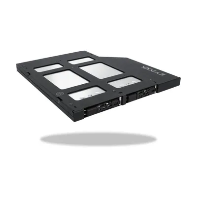 Festplattengehäuse Icy Dock MB852M2PO-B 2 Fach ABS Metall Schwarz
