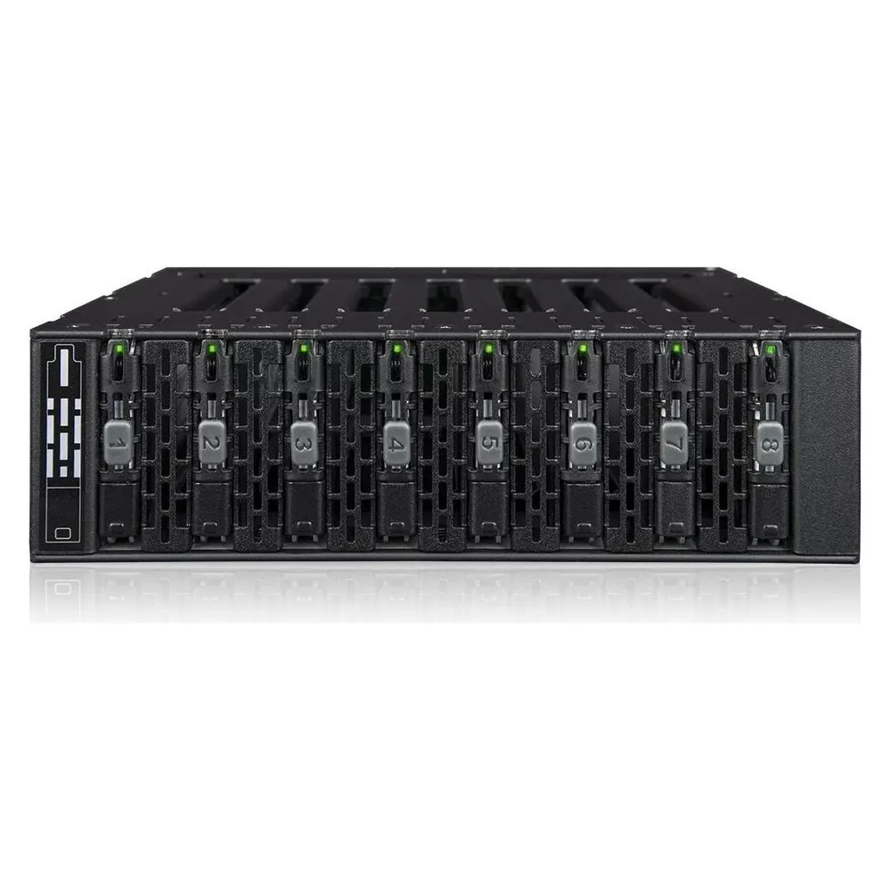 Caja PC ICY DOCK MB873MP-B V2 5.25 Metall Schwarz 8 Bays Luefter