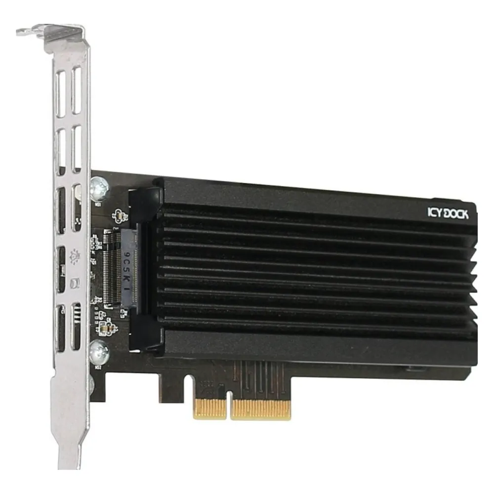Schnittstellenkarte ICY DOCK MB987M2P-1B PCIe M.2 NVMe Passiv 32 Gbit/s