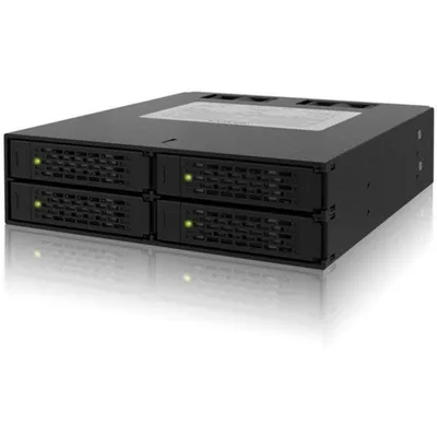 Icy Dock MB994SP-4S Hot-swap Laufwerksrahmen 6 Gbit/s Schwarz