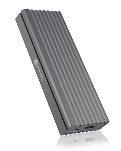 Externe SSD-Gehäuse ICY BOX IB-1817M-C31 M.2 Aluminium Grau USB Typ-C NVMe