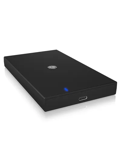 SSD Gehäuse ICY BOX IB-200T-C3 2.5 Zoll Kunststoff Schwarz USB Typ-C UASP
