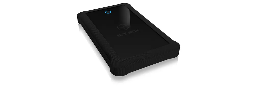 Festplattengehäuse ICYBOX IB-233U3-B 2.5 Zoll Aluminium ABS Schwarz Hot-Swap USB 3.2