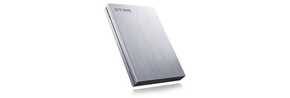 Festplattengehäuse ICY BOX IB-241WP 2,5" Aluminium Anthrazit/Silber Hot-Swap