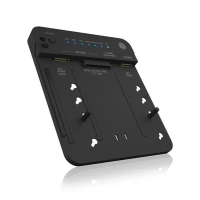 Dockingstation ICY BOX IB-2913MCL-C31 USB-C 3-fach SATA/M.2 Schwarz