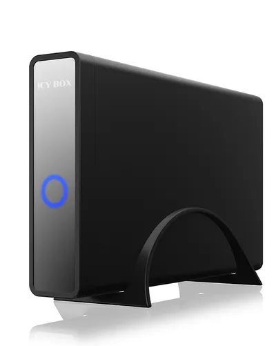 Festplattengehäuse ICY BOX IB-382H-C31 2.5/3.5 Zoll Aluminium Kunststoff Schwarz USB 3.2 Gen 2 Hot-Swap mit Standfuß