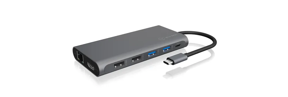Dockingstation ICY BOX IB-DK4050-CPD USB-C 100W 4K HDMI DisplayPort SD Kartenleser Gigabit Ethernet