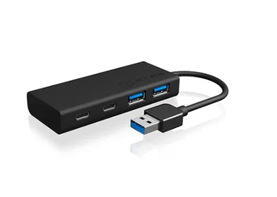 Hub ICY BOX 4 Ports 5 Gbit/s IB-HUB1426-U3 Aluminium USB-A USB-C