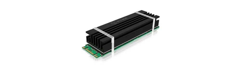 Kühlkörper ICY BOX IB-M2HS-70 Aluminium Schwarz SSD M.2 2280