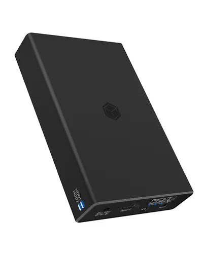 Externe Festplattengehäuse ICY BOX IB-RD2253-C31 2x2.5" Aluminium Kunststoff Schwarz USB-C RAID