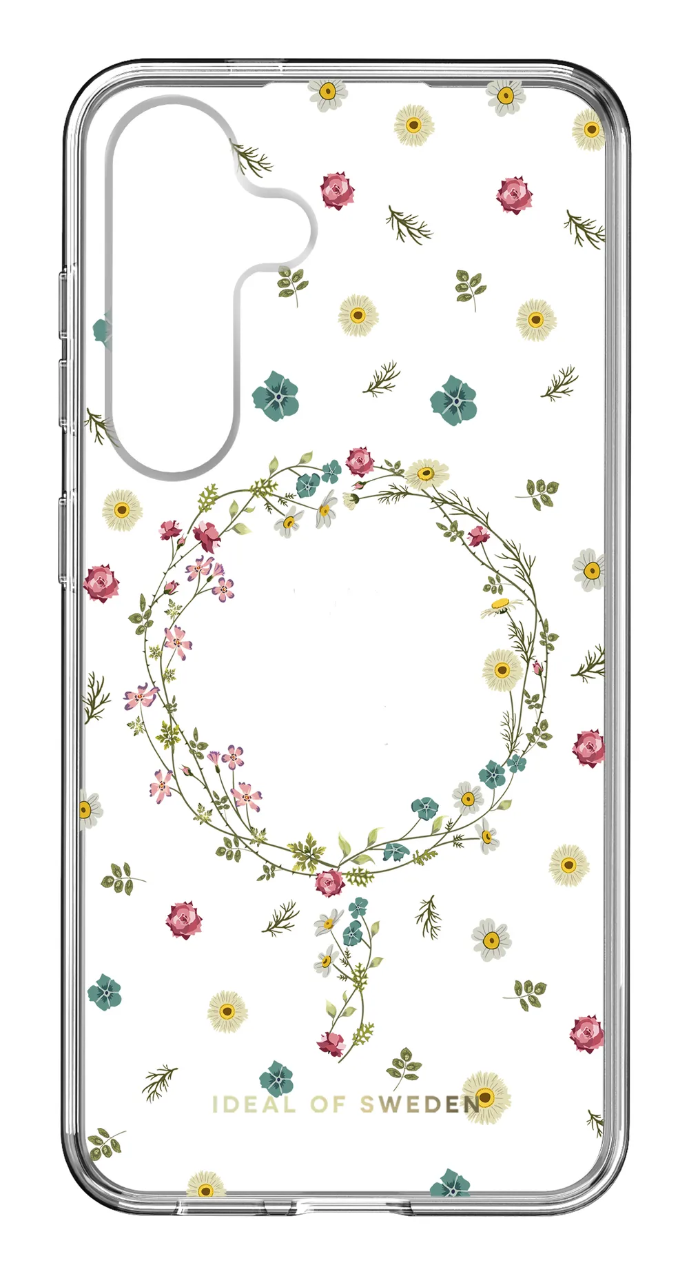 Clear Case MagSafe für Samsung Galaxy S25, Petite Floral Handyhülle