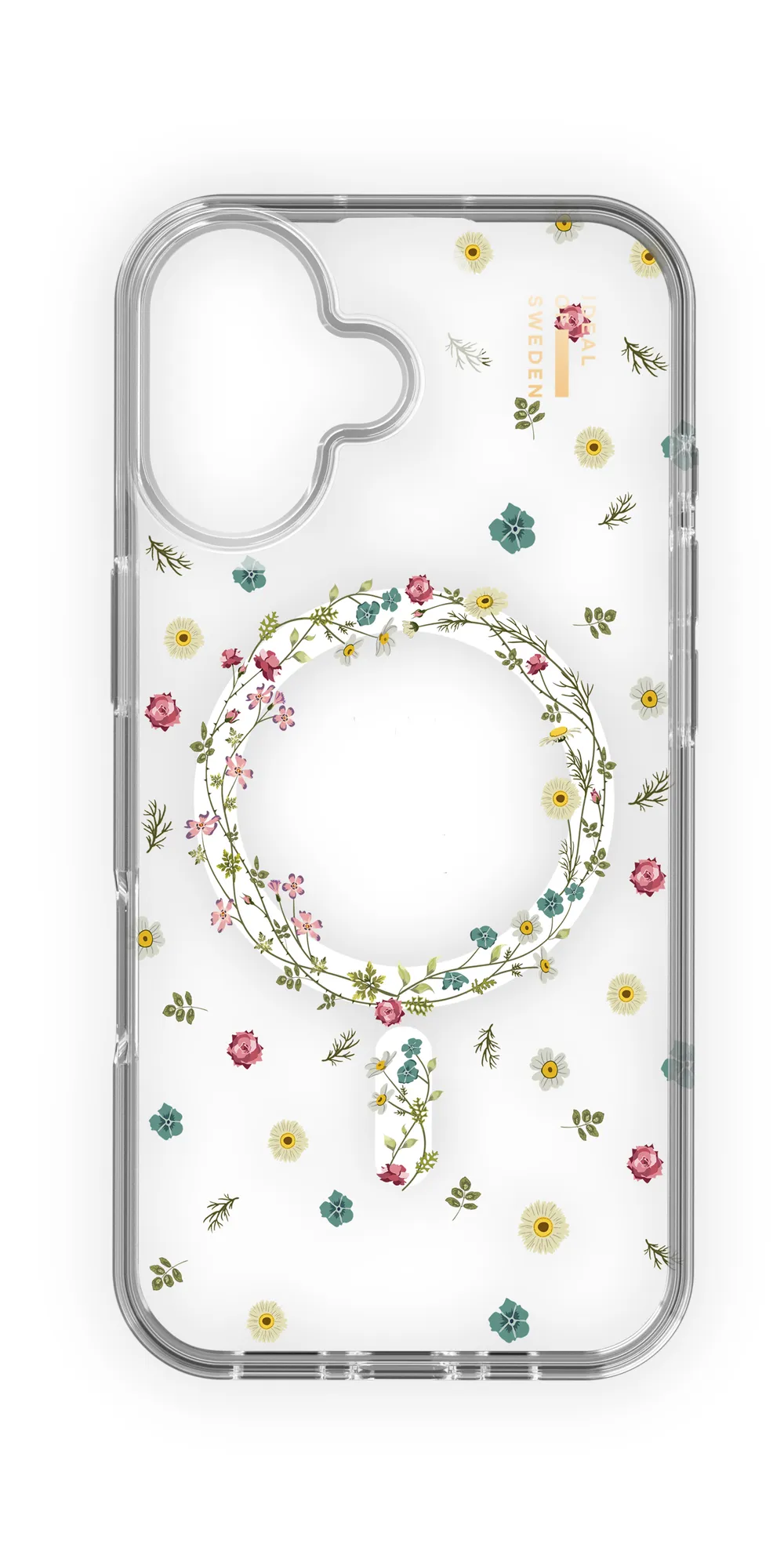Clear Case MagSafe iPhone 16, Petite Floral Handyhülle