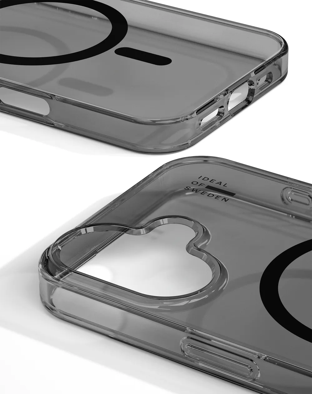 Clear Case MagSafe iPhone 16, Tinted Black Handyhülle