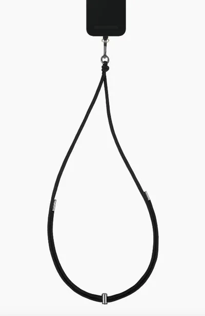 Cord Phone Strap Coal Black