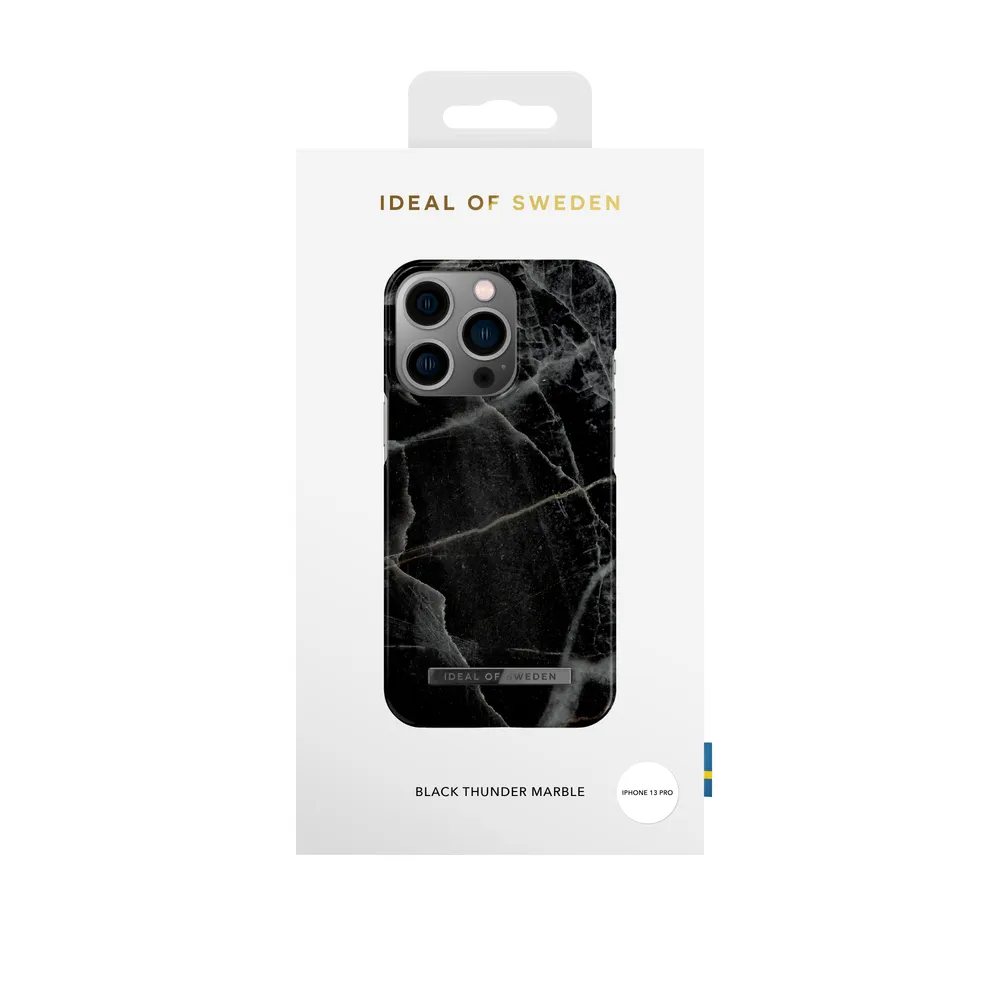 "Cover ""Fashion Case"" für Apple iPhone 13 Pro, Black Thunder Marble (00214953)"