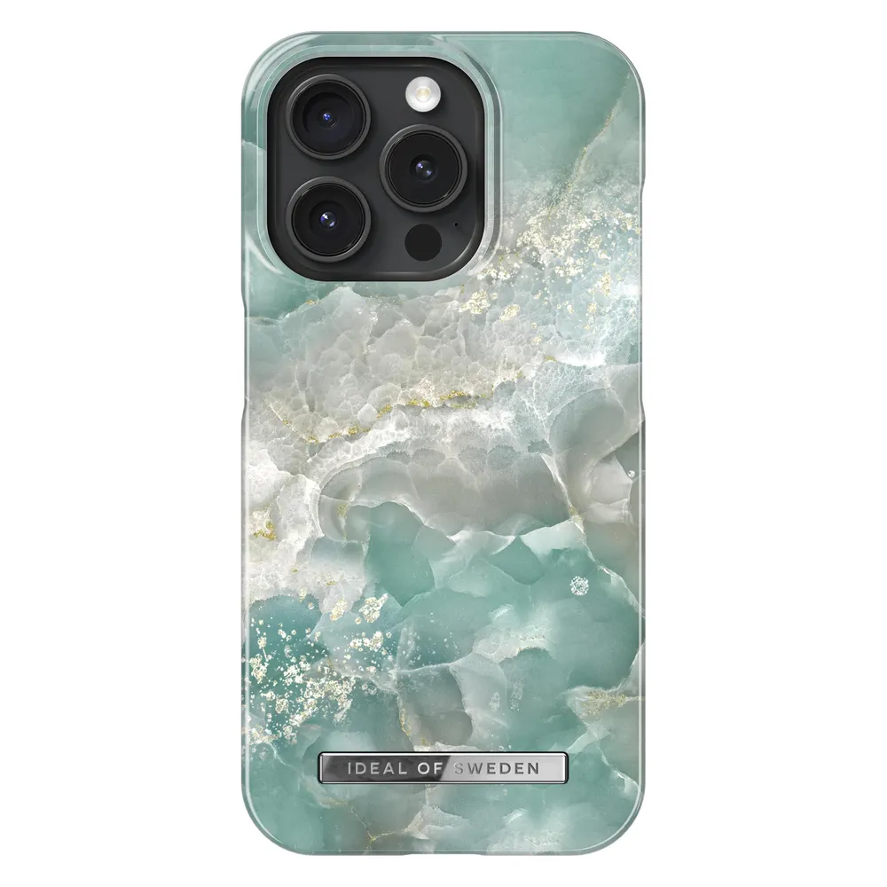 iDeal Of Sweden Kunststoff Back Cover Azura Marble Apple iPhone 15 Pro