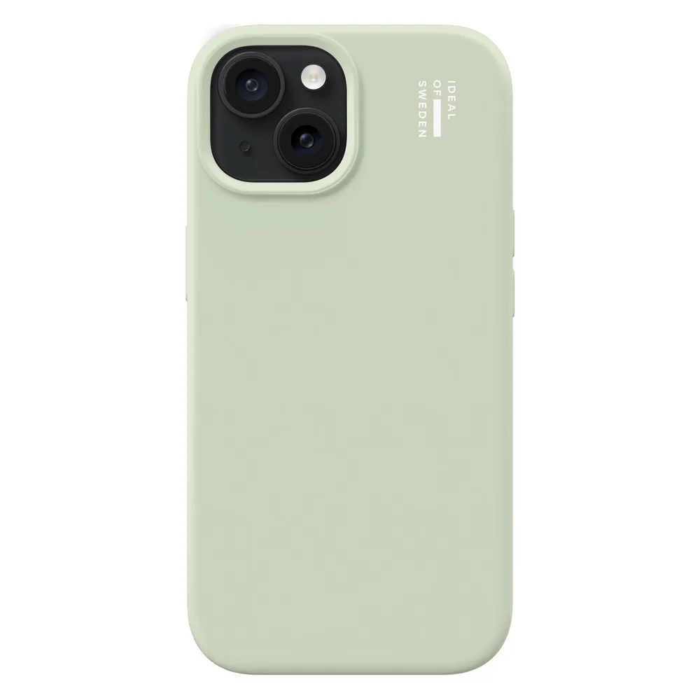 Silicone Case MagSafe iPhone 13/ 14/ 15/ 16e Sage Green Handyhülle