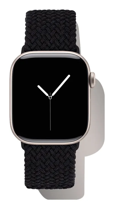 Soft Braid Watch Band 42/44/45/46/49 Iconic Black