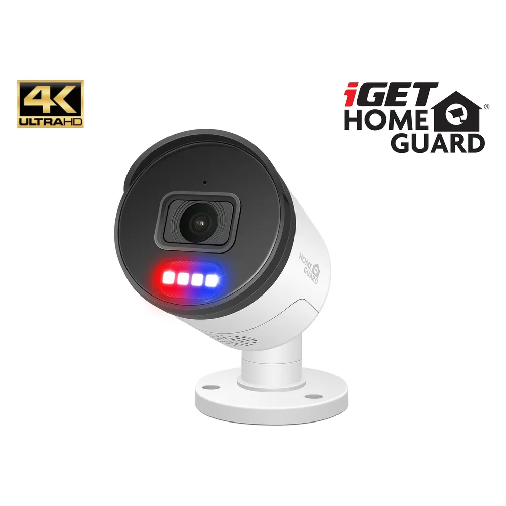 iGet HOMEGUARD HGNHK938CAM - IP PoE kamera s 4K rozlišením, obousměrným zvukem, LED světlem
