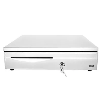 Elektronische Bargeldschublade IRON-3W Weiß 12V Manuelle und automatische Öffnung