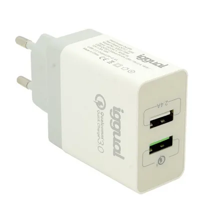 Gleiches 2xUSB Quickcharge 3.0 30W Ladegerät