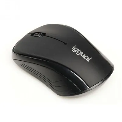 Maus iggual WOM-BASIC Wireless 1600DPI Schwarz Ergonomisch Ambidextrous USB Nanoempfänger