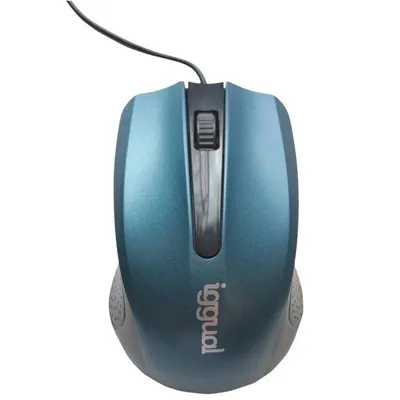 Maus iggual COM-ERGONOMIC-RL USB 800DPI Ambidextrisch Blau Schwarz