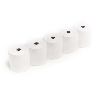 Iggual Pack 5 Rollen Thermopapier ohne BPA 80x80mm