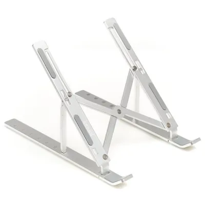 Iggual Faltbarer Laptopständer Aluminium Silber 17"