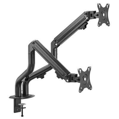 Iggual SPMP02 Neige-/Schwenkarmhalterung für 2 Monitore 17" bis 32", VESA 100x100, max. 8 kg