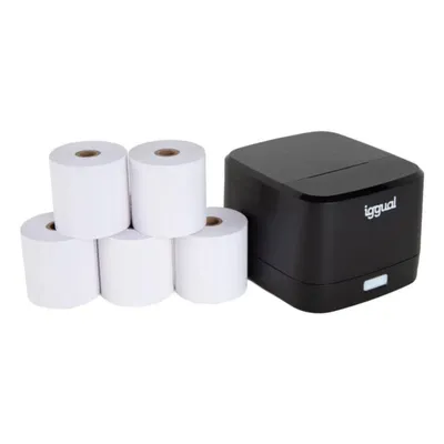 Thermodrucker USB iggual TP EASY 58 Kit mit automatischem Cutter