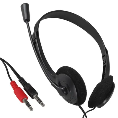 Auriculares IGGUAL Easy Call con cable Jack 3,5 mm Oficina Micrófono Schwarz