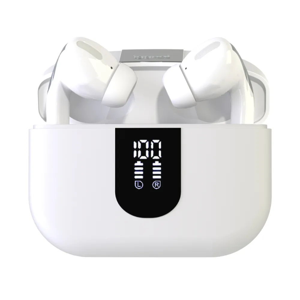 Auriculares iggual True Sound inalámbricos Bluetooth TWS con micrófono y protección IP44, blanco