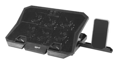 Notebook-Ständer iggual RP6V17 6 Lüfter LED Blau 17 Zoll 7 Höhenstufen