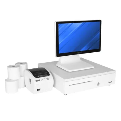Terminalpunktverkauf iggual IGG320167pack 15,6" Touchscreen SSD 128GB Weiß