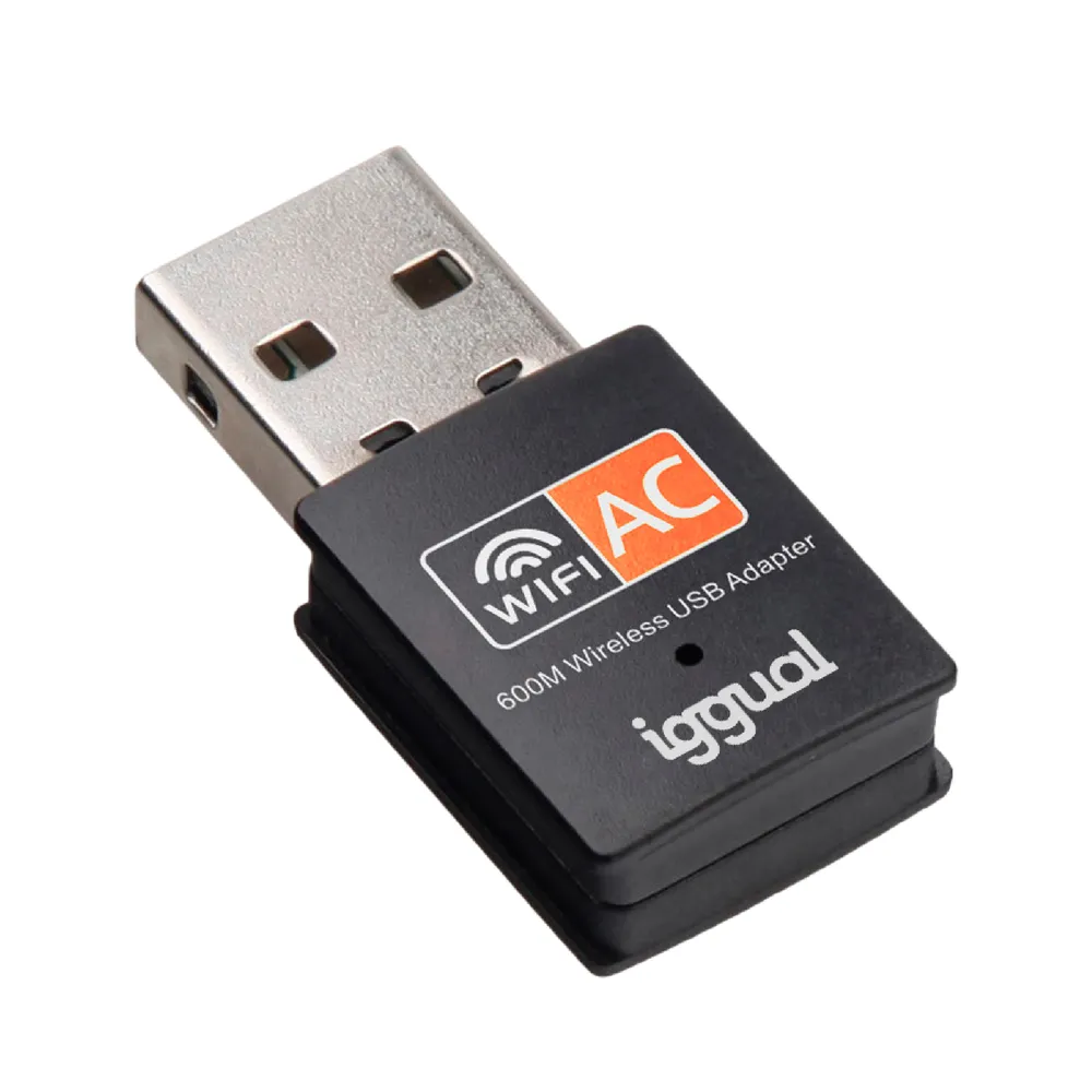 Netzwerkkarte IGGUAL USB Wifi Adapter 600 Mbps Dual Band 2.4G/5G USB 2.0