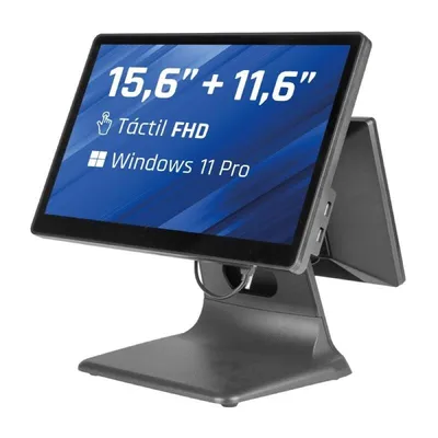 Terminal TPV Dual IGGUAL 15.6" 11.6" N100 8GB 256GB SSD Windows 11 Pro