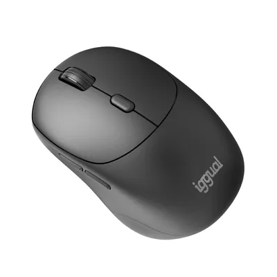 Ratón IGGUAL NANO-OFFICE-6D kabellos 1600 DPI Schwarz 6 Tasten