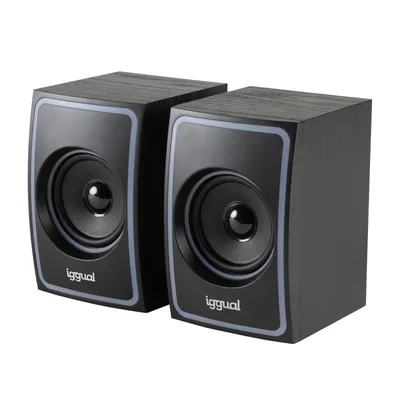Lautsprecher IGGUAL 2.0 Bluetooth und Mini-Klinke 10W mit Lautstärkeregelung