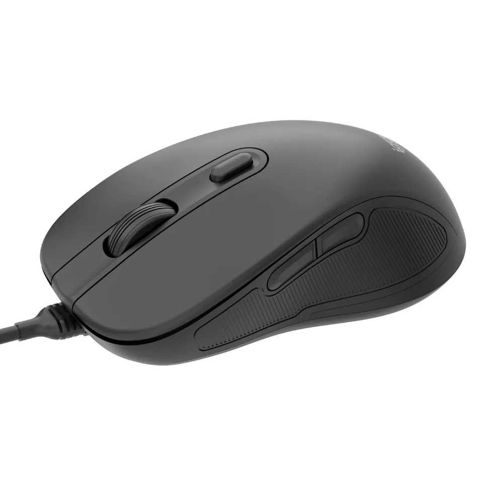 Ratón iggual OFFICE-ELITE-PRO-6D USB 3600 DPI Schwarz 6 Tasten Ergonomisch Rechts