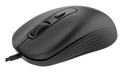 Ratón iggual OFFICE-ESSENTIAL-4D USB 2400 DPI Schwarz Ambidextrous 4 Tasten