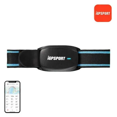 Aktivitätsarmband iGPSport HR Runner Bluetooth ANT+ Blau Schwarz 65h IPX7