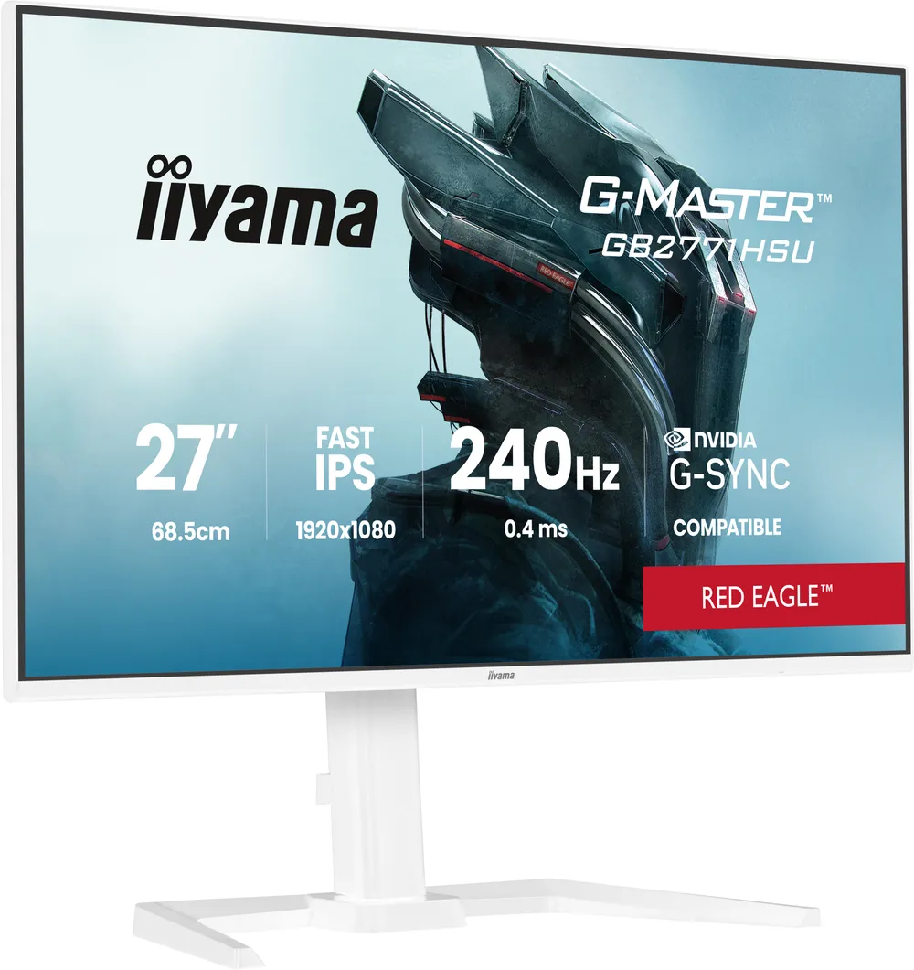 G-Master Red Eagle GB2771HSU-W1, Weiß, 27 Zoll, Full HD, Fast IPS, 240 Hz, 0,4 ms Gaming-Monitor