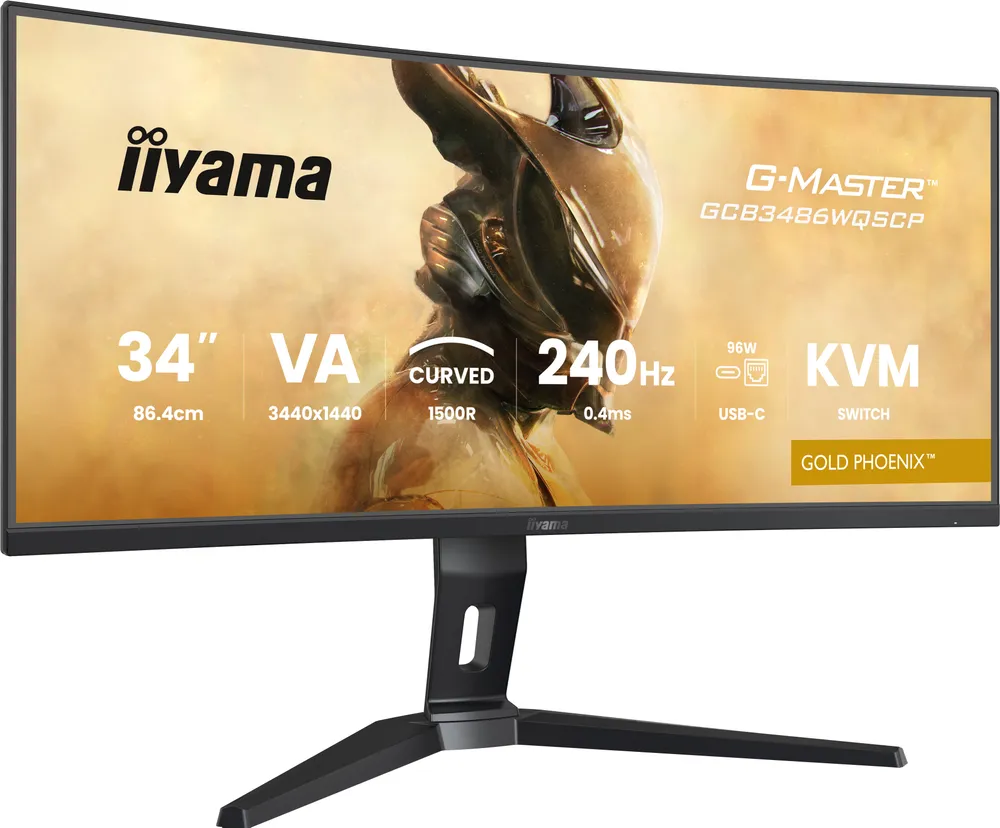 Iiyama G-MASTER Gold Phoenix GCB3486WQSCP-B1 Curved-Monitor 86.4 cm (34") UWQHD | gcb3486wqscp-b1 | VA - 1ms