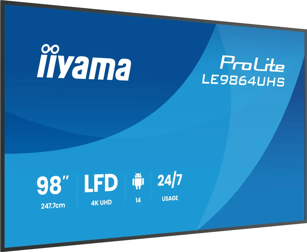 Iiyama ProLite LE9864UHS-B1AG | le9864uhs-b1ag | 249 cm (98") Diagonalklasse (247.7 cm (97.5")