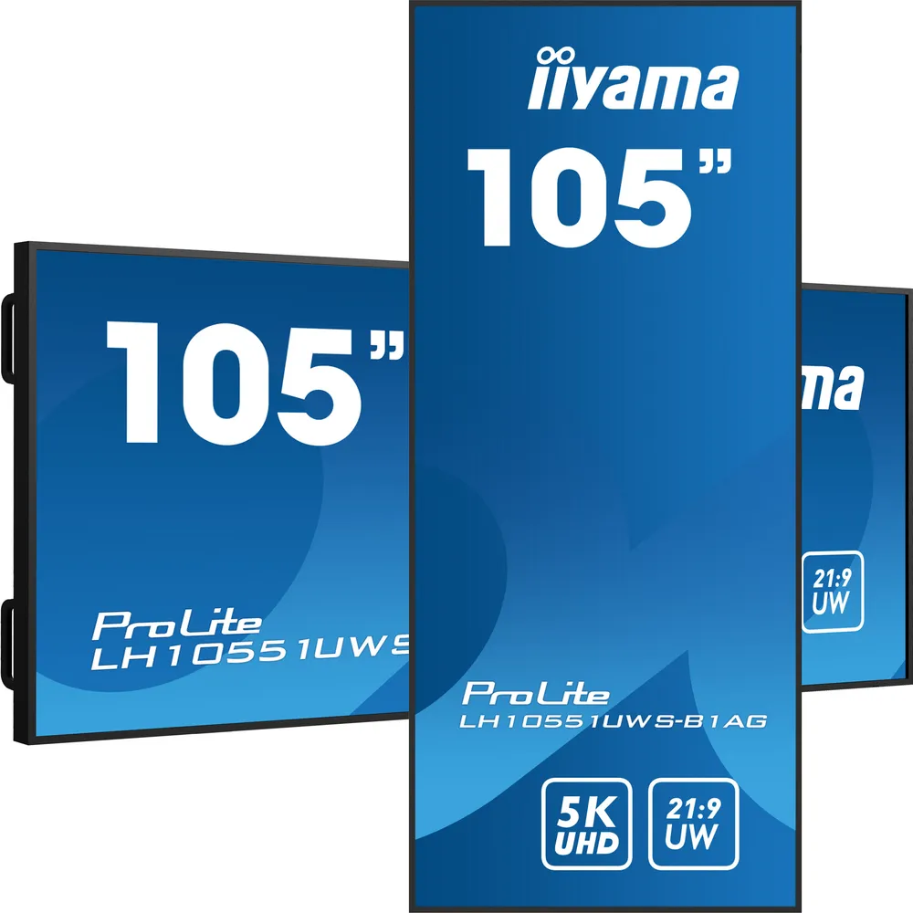 Monitor iiyama LH10551UWS-B1AG 105" UltraWide 5K IPS LED 60Hz XL Digital Signage