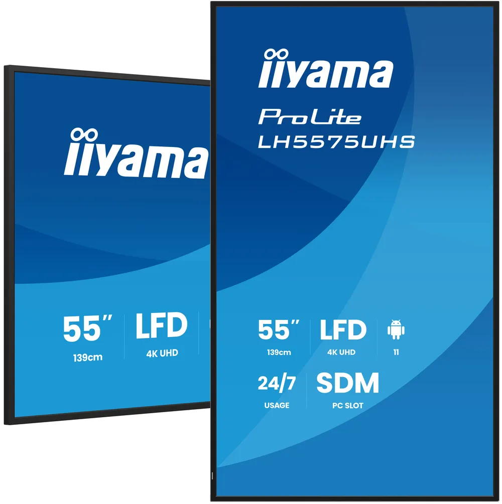 Iiyama ProLite LH5575UHS-B2AG | lh5575uhs-b2ag | 140 cm (55") Diagonalklasse (139 cm (54.6")