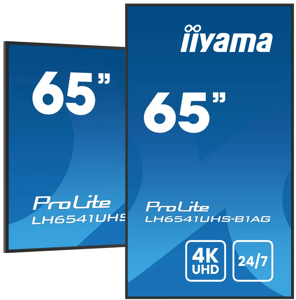 Monitor iiyama LH6541UHS-B1AG 64,5" UltraHD 4K 60Hz VA XL 24/7 Lautsprecher